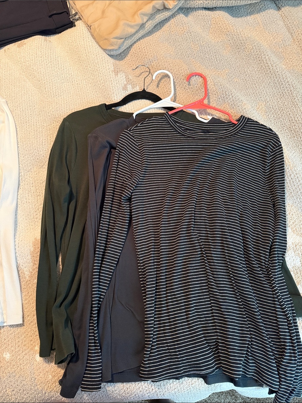 3 Womens Long-Sleeve Striped Tee